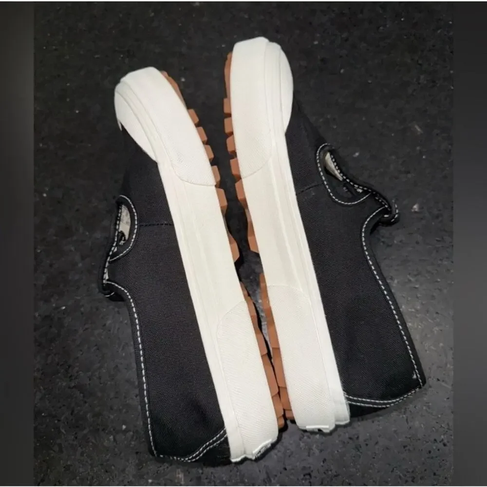 NEW VANS STYLE 93 BLACK CANVAS WHITE RUBBER MARY JANE SNEAKERS BUCKLE SZ 9.5 - Picture 12 of 13